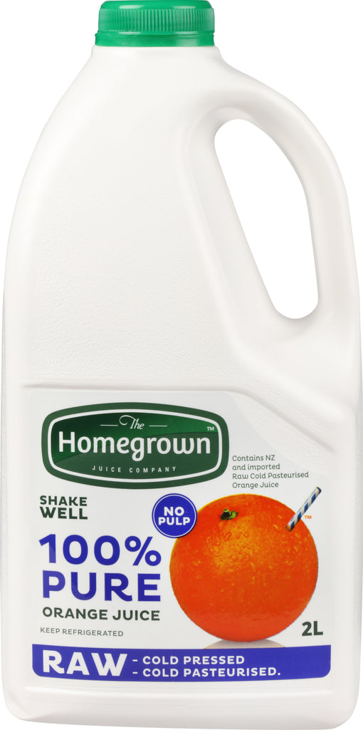 Homegrown Orange Juice No Pulp 2lt