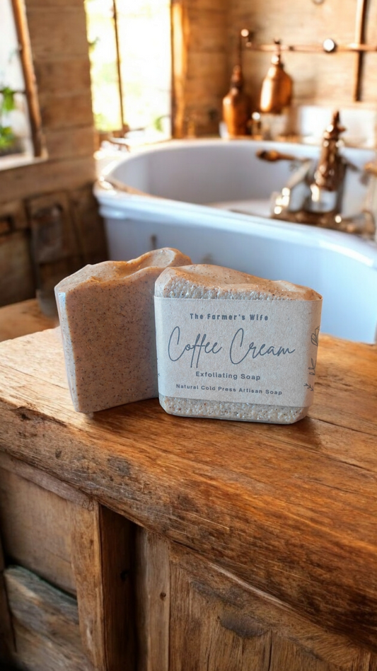 Coffee Cream Exfoliating Soap