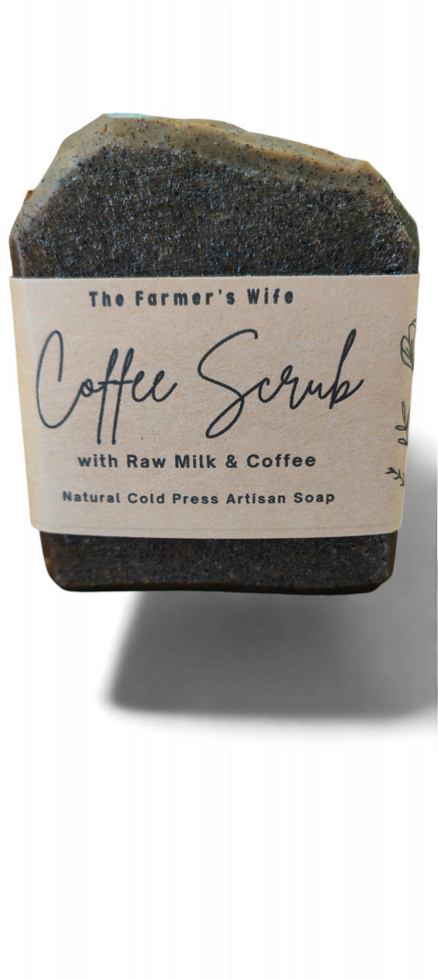 Coffee Scrub Soap with Raw Milk and Coffee