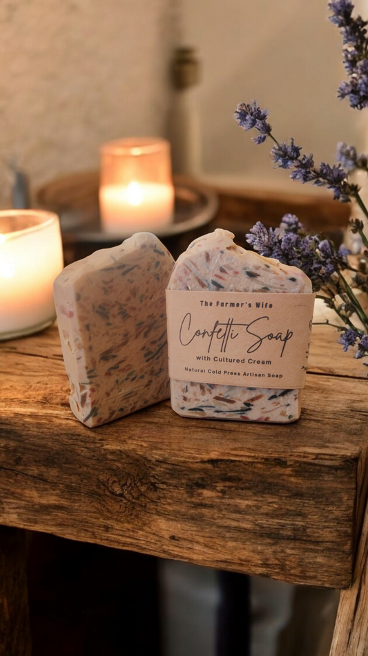 Confetti Soap with Cultured Cream