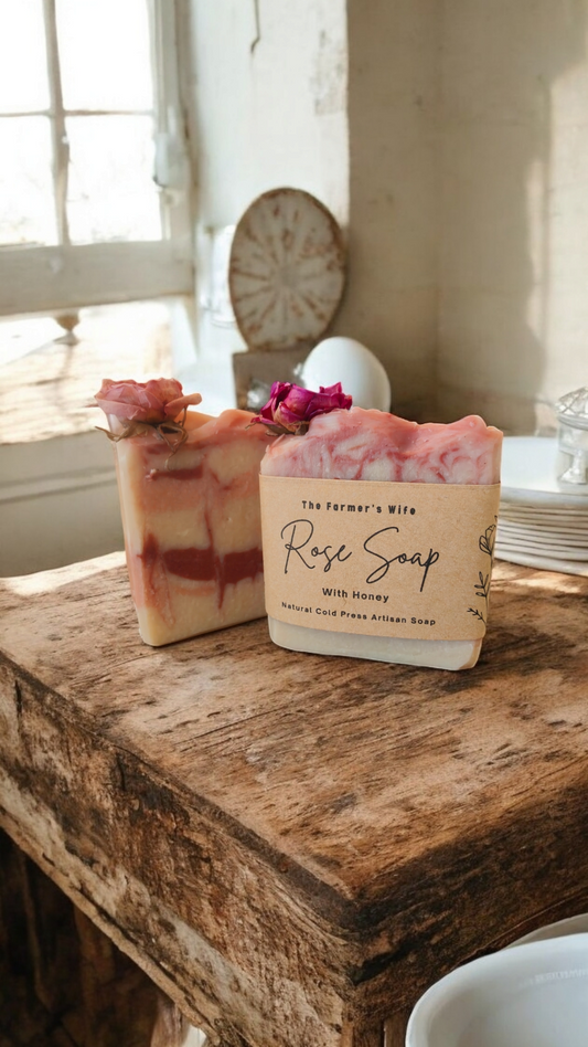 Rose Soap with Honey