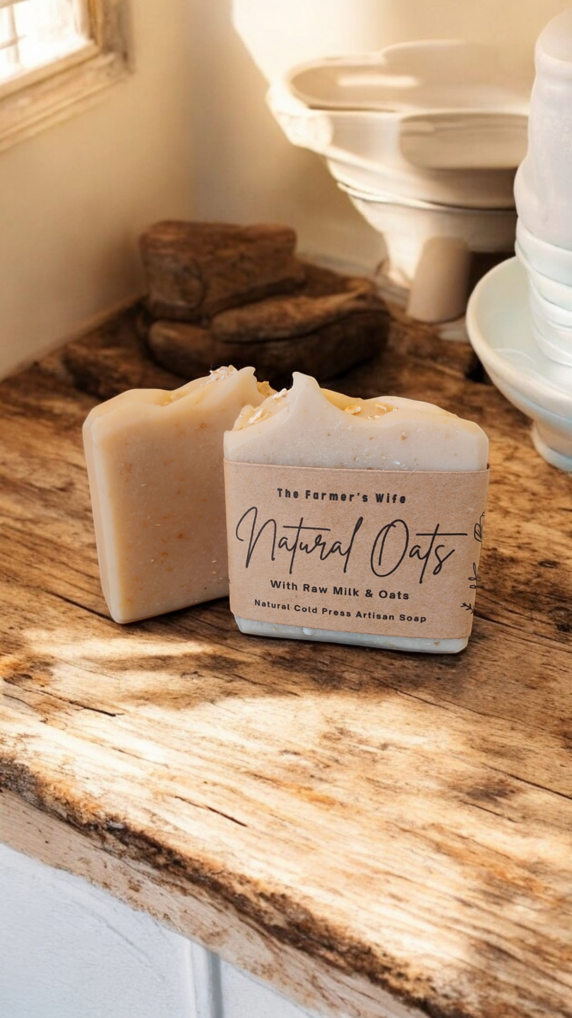 Natural Oat Soap with Raw Milk